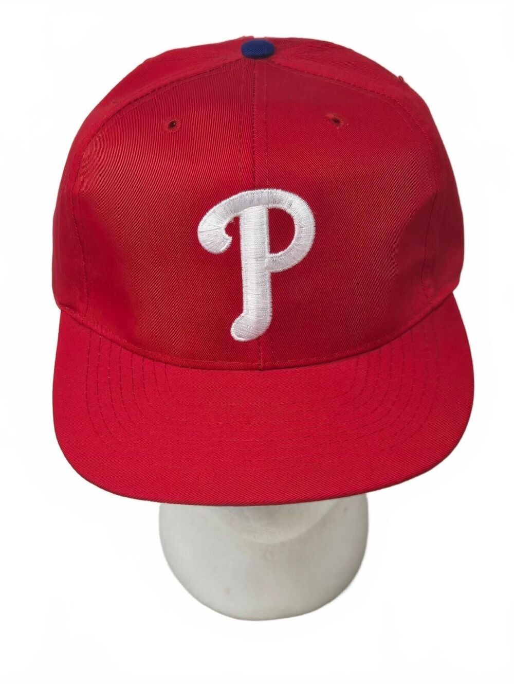 Vintage 90s Philadelphia Phillies Red Snapback Hat MLB Cap American Needle NEW